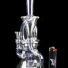 "Funnel Cake" Hourglass Recycler with Colored Accents "Funnel Cake" Hourglass Recycler with Colored Accents
