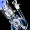 "Morpheus" Double Matrix Water Pipe with Black Accents