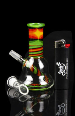 Rasta Swirl Beaker Mini Rig
