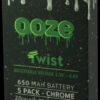 Ooze Adjustable Twist 650mAh Batteries - 5 Pack