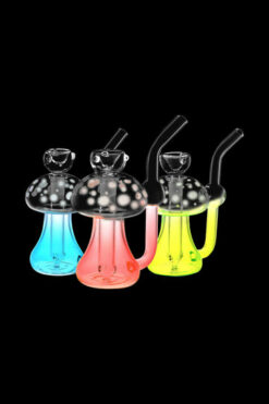 Phosphorescent Fungi Glow in the Dark Glass Bubbler