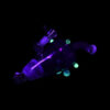 Ghoulish Glow in the Dark Lazy Glass Water Pipe