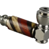Rainbow Wood & Stainless Steel Hand Pipe