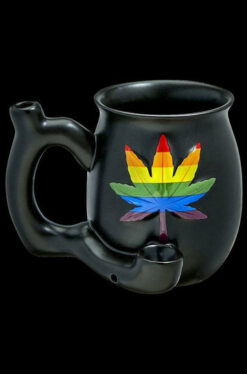 Roast & Toast Premium Ceramic Embossed Leaf Pipe Mug