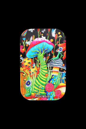Pulsar Metal Rolling Tray with Lid - Garden of Cosmic Delights Pulsar Metal Rolling Tray with Lid - Garden of Cosmic Delights