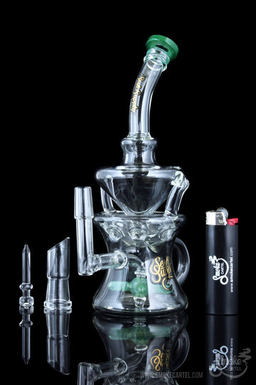 "Artemis" Propellor Perc Swiss Recycler with Color Accents "Artemis" Propellor Perc Swiss Recycler with Color Accents