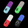 Silicone Capsule Hand Pipe with Glass Bowl