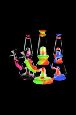 Silicone Dual Chamber Modular Glass Bong