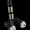 Double Bowl Aluminum Pipe with Bowl Saver Lids
