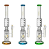 22" Tall Double Drum Donut Tube Bong