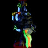 Rainbow Puking Skull Beaker Water Pipe