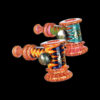 Gold Fumed Wig Wag Bubbler