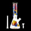 "Papaya" Glass Beaker Ice Bong