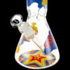 "Papaya" Glass Beaker Ice Bong