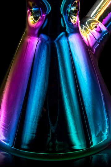 Iridescent Color Shift Beaker Bong Iridescent Color Shift Beaker Bong