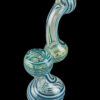 Swirl Stripped Mini Bubbler Glass Pipe
