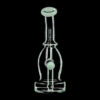 Curved Body Dab Rig With Colored Accents Curved Body Dab Rig With Colored Accents