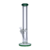 Straight Tube Glass Ice Bong with Colored Accents Straight Tube Glass Ice Bong with Colored Accents
