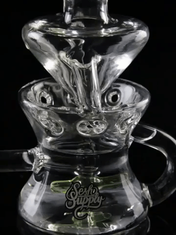 "Artemis" Propellor Perc Swiss Recycler with Color Accents "Artemis" Propellor Perc Swiss Recycler with Color Accents
