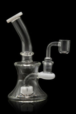 Hourglass Dab Rig with Colored Accents - Father Time