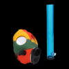 Silicone Gas Mask Bong with Acrylic Straight Tube