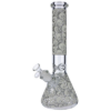 Glow in the Dark Beaker Ice Bong - Spooky Faces Glow in the Dark Beaker Ice Bong - Spooky Faces
