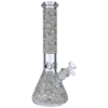 Glow in the Dark Beaker Ice Bong - Spooky Faces Glow in the Dark Beaker Ice Bong - Spooky Faces