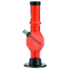 Acrylic Straight Tube Bubble Base Mini Bong with Maria