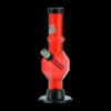 Acrylic Straight Tube Bubble Base Mini Bong with Maria