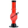 Acrylic Straight Tube Bubble Base Mini Bong with Maria
