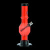 Acrylic Straight Tube Bubble Base Mini Bong with Maria