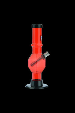 Acrylic Straight Tube Bubble Base Mini Bong with Maria