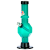 Acrylic Straight Tube Bubble Base Mini Bong with Maria