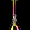Glass Beaker Base Ice Bong with Metallic Finish Glass Beaker Base Ice Bong with Metallic Finish