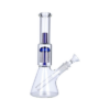 Glass Beaker Base Bong with Tree Perc and Splash Dome Glass Beaker Base Bong with Tree Perc and Splash Dome