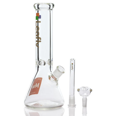Leafly Strain Tile Beaker Bong - (OG Kush / Maui Wowie / Granddaddy Purp) Leafly Strain Tile Beaker Bong - (OG Kush / Maui Wowie / Granddaddy Purp)