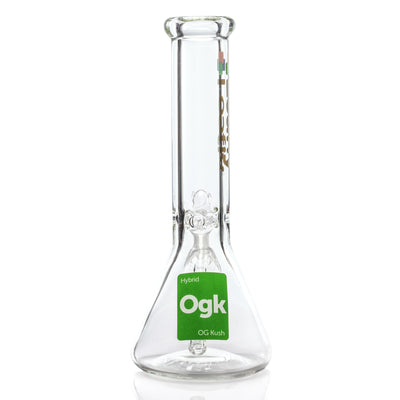 Leafly Strain Tile Beaker Bong - (OG Kush / Maui Wowie / Granddaddy Purp) Leafly Strain Tile Beaker Bong - (OG Kush / Maui Wowie / Granddaddy Purp)