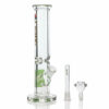Leafly Strain Tile Straight Tube Bong - Sativa, Indica, or Hybrid
