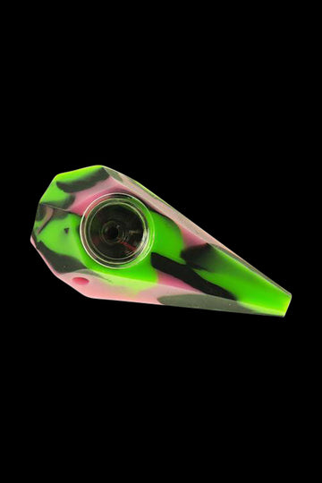 Silicone Diamond Hand Pipe with Glass Bowl Silicone Diamond Hand Pipe with Glass Bowl