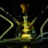 Acrylic LED Shisha Hookah Set with Ceramic Bowl and Metal Tongs Acrylic LED Shisha Hookah Set with Ceramic Bowl and Metal Tongs