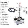 Acrylic Square Hookah with Double Hose and LED Light Acrylic Square Hookah with Double Hose and LED Light