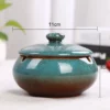Ceramic Smoking Ashtray with Lid