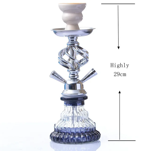 Ceramic Bowl Glass Hookah Set Ceramic Bowl Glass Hookah Set