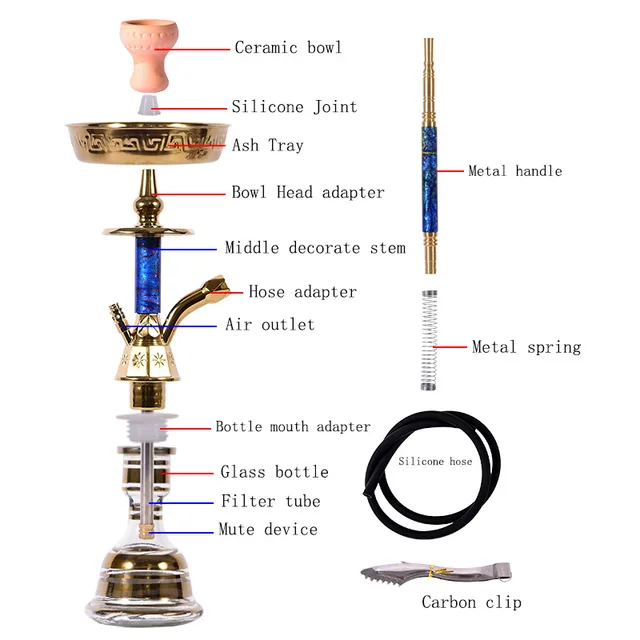 50cm Arab-Style Hookah Full Set 50cm Arab-Style Hookah Full Set