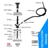 QiQiCi Explore Style 2-Hose Premium Hookah Set