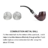 Black Sandalwood Tobacco Pipe Set with Gold Ring and 10-Tool Kit