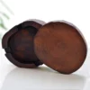 Retro Wooden Ashtray with Lid