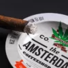 Round Cigar Ashtray & Rolling Tray