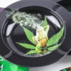Round Cigar Ashtray & Rolling Tray