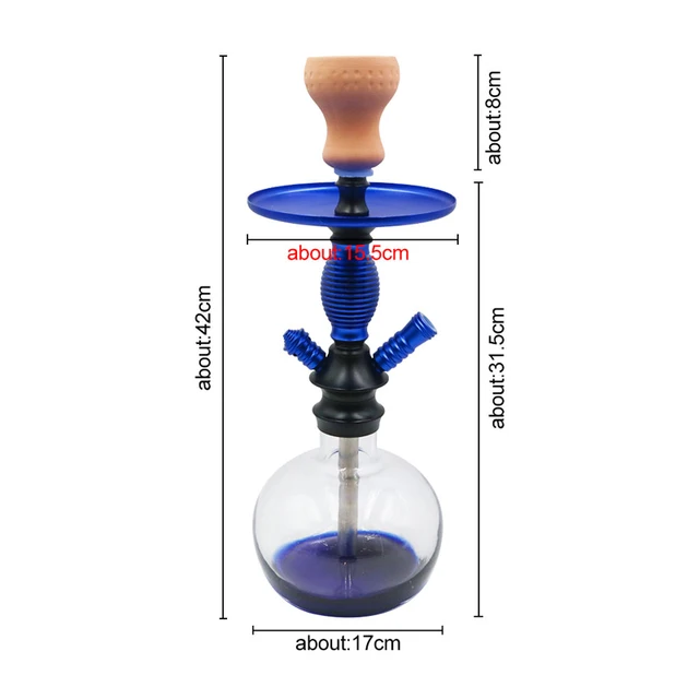 Beautiful Glass Hookah Shisha Set with Hose and Accessories Beautiful Glass Hookah Shisha Set with Hose and Accessories